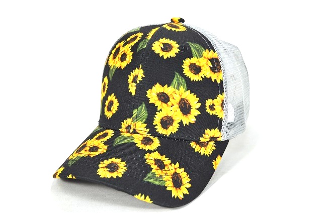 FL-011 SUNFLOWER GREY MESH